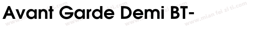 Avant Garde Demi BT字体转换